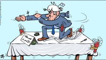 كاريكاتير نتنياهو وصفقة الأسرى / حجاج