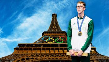 ويفن بات أول سباح إيرلندي يحرز ذهبية أولمبية (العربي الجديد/Getty)