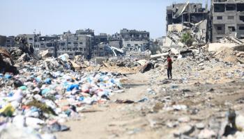 نفايات في مدينة غزة وسط الحرب الإسرائيلية على قطاع غزة - 21 يوليو 2024 (داود أبو الكاس/ الأناضول)