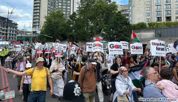 مطالب بالاعتراف بالدولة الفلسطينية في تظاهرة ضخمة بالعاصمة البريطانية