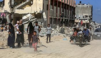 دمار كامل لمساكن غزة، 31 يوليو 2024،(عبد الرحيم خطيب/Getty)