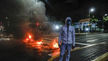 احتجاجات في فنزويلا بعد إعلان مادورو رئيساً، 29 يوليو 2024 (بيدرو رانسيس ماتي/الأناضول)