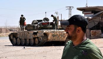 عناصر من قوات النظام السوري، دير الزور 9 سبتمبر 2017 (جورج أورفاليان/فرانس برس)