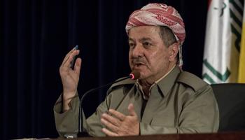 زعيم الحزب الديمقراطي الكردستاني مسعود البارزاني، 24- 9-2017 (Getty)