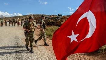 عناصر من الجيش التركي قرب الحدود السورية، 10 أكتوبر 2017 (فرانس برس)