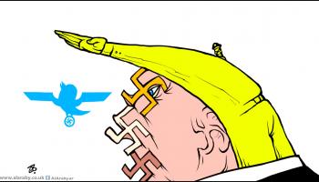 كاريكاتير ترامب النازي / حجاج