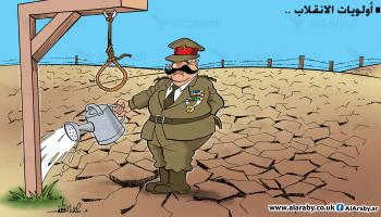كاريكاتير الانقلاب / علاء 