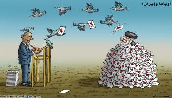 كاريكاتير اوباما وايران / كيجل