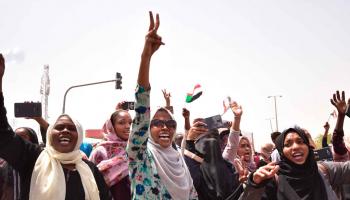 احتجاجات السودان AHMED MUSTAFA/AFP