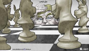 كاريكاتير عزل ترامب / حيدري