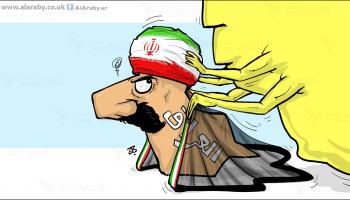 كاريكاتير العراق تحت العباءة / حجاج