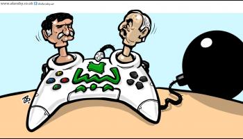 كاريكاتير الصراع الليبي / حجاج