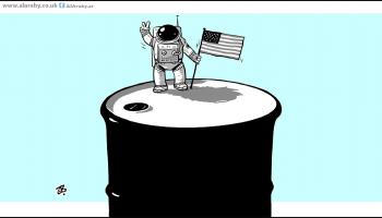 كاريكاتير رائد الفضاء / حجاج