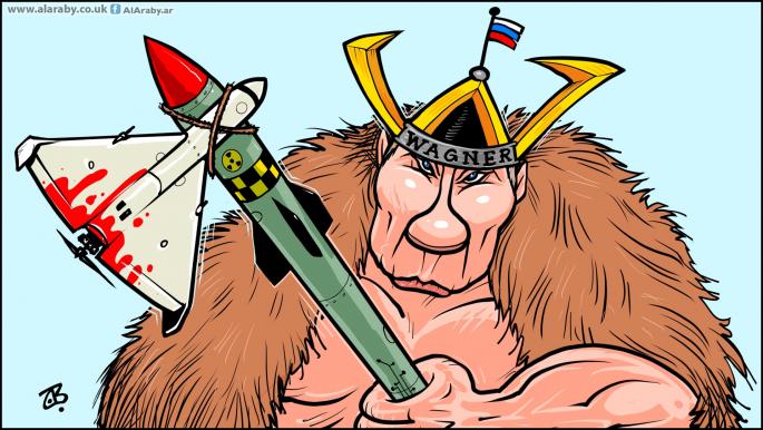 كاريكاتير بوتين البربري / حجاج
