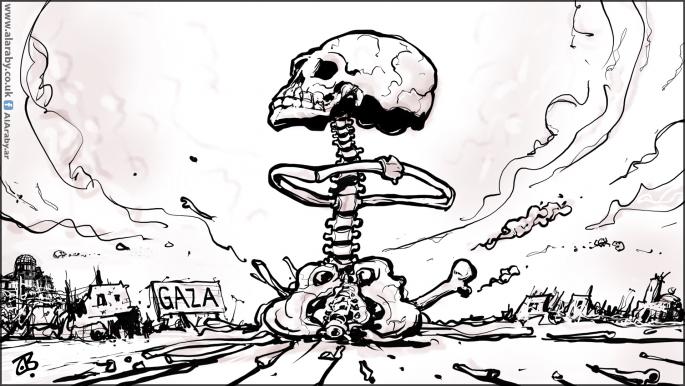 كاريكاتير هيروشيما غزة / حجاج