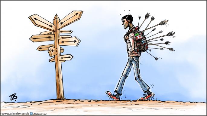 كاريكاتير اللاجئ السوري / حجاج