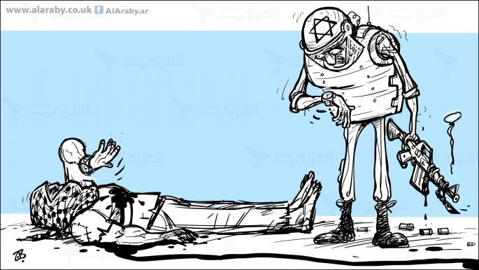 كاريكاتير نزيف حتى الموت / حجاج