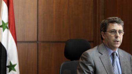 أديب ميالة حاكم مصرف سورية المركزي السابق، 25 أغسطس 2011 (فرانس برس)