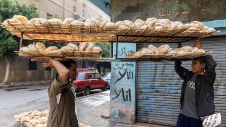 بائعو الخبز في مصر، 9 مايو 2022 (Getty)
