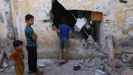 أطفال فلسطينيون في الضفة الغربية المحتلة - 10 يونيو 2024 (جعفر اشتيه/ فرانس برس)