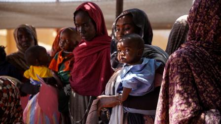 نازحون سودانيون في مخيم زمزم - شمال دارفور - يناير 2024 (محمد ذكريا/ رويترز)