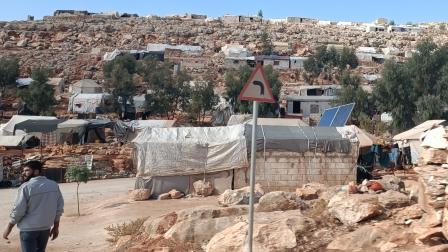 مخيمات دير حسان في ريف إدلب، 1 أغسطس 2024 (العربي الجديد)