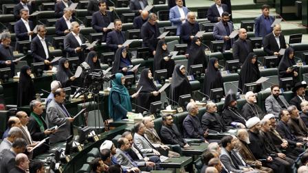 الجلسة الافتتاحية للبرلمان الإيراني في طهران، 27 مايو 2024 (Getty)