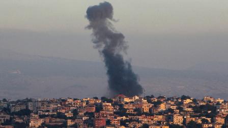 غارة إسرائيلية على قرية الخيام، جنوب لبنان 29 مايو 2024 (ربيع ضاهر/فرانس برس)