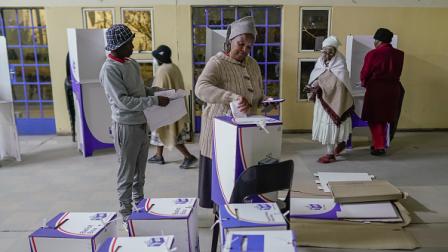 من أجواء الانتخابات بجنوب أفريقيا، ماتايلي 29 مايو 2024 (جيه كونتيسة/Getty)
