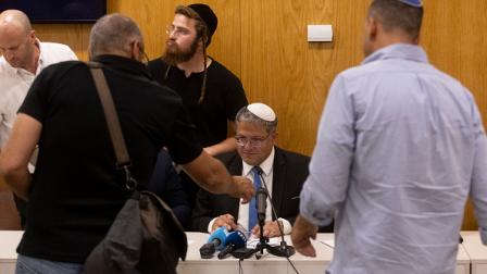 بن غفير يحضر اجتماع في الكنيست الإسرائيلي 3 يونيو 2024 (Getty)