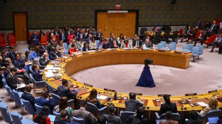 خلال تصويت مجلس الأمن على مشروع القرار، 10 يونيو 2024 (الأناضول)