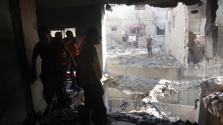 جانب من الدمار بحي الدرج بغزة جراء العدوان الإسرائيلي، 3 يوليو 2024 (فرانس برس)