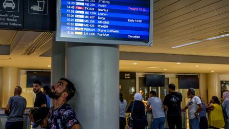مطار رفيق الحريري في لبنان/ بيروت 29 يوليو 2024 (فرانس برس)