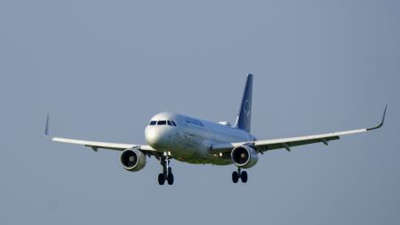 طائرة إيرباص من لوفتهانزا /مطار بروكسل-زافينتيم في 30 يوليو 2024 (Getty)