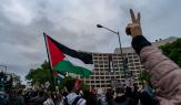 تظاهرة لإسناد فلسطين ورفض الحرب، في واشنطن 27 إبريل 2024(Getty)