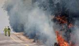 اندلاع حرائق بالجولان إثر سقوط صواريخ من لبنان، 9-6- 2024- فرانس برس